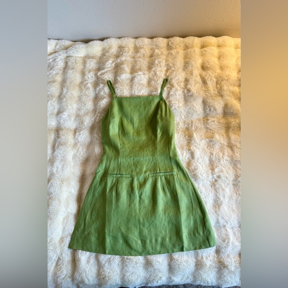 Reformation Olive Green Mini Dress - Picture 14 of 15